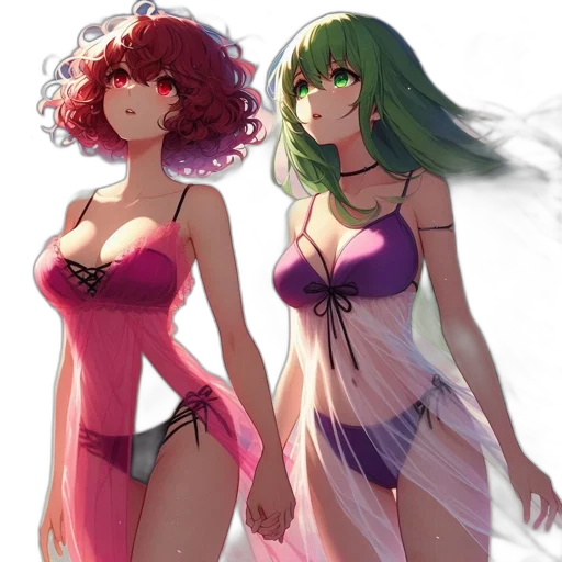 dress, concept art, anime, fantasy art transparent PNG cut-out