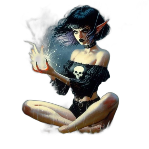 fantasy art, comic book art, concept art, pixel art transparent PNG cut-out