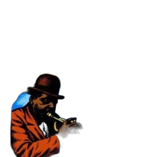 staff, hat, jacket, weapon transparent PNG cut-out