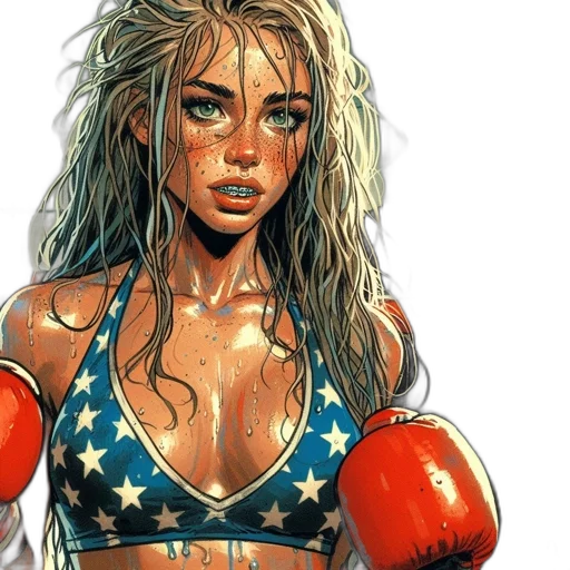 comic book art, concept art, cartoon, photorealistic transparent PNG cut-out