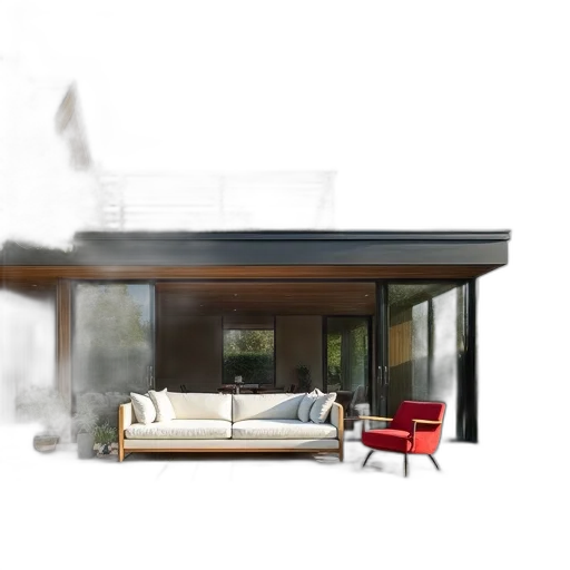 furniture, 3d render, photorealistic, concept art transparent PNG cut-out