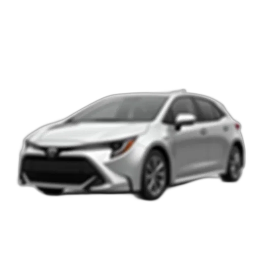 car, photorealistic, silver, toyota transparent PNG cut-out