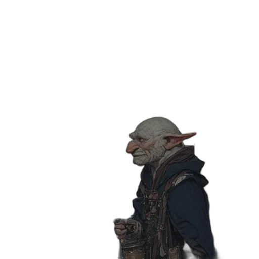 staff, mask, creature, jacket transparent PNG cut-out