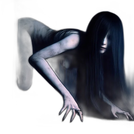 creature, hair, mask, dress transparent PNG cut-out