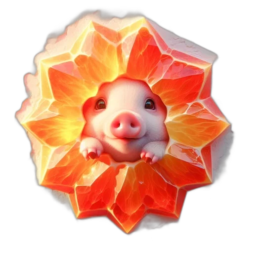 flower, mask, creature, animal transparent PNG cut-out