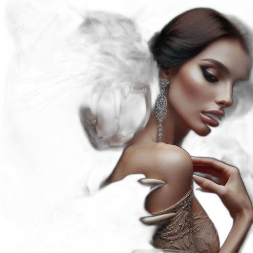 jewelry, mask, photorealistic, fantasy art transparent PNG cut-out
