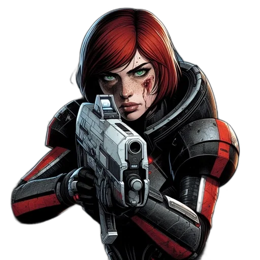 jacket, weapon, comic book art, concept art transparent PNG cut-out