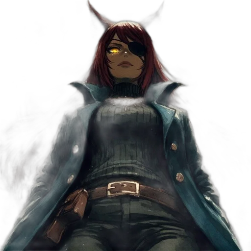 jacket, mask, staff, face transparent PNG cut-out