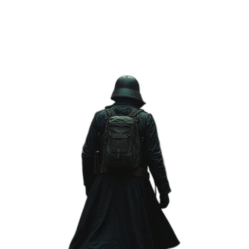 jacket, staff, weapon, umbrella transparent PNG cut-out