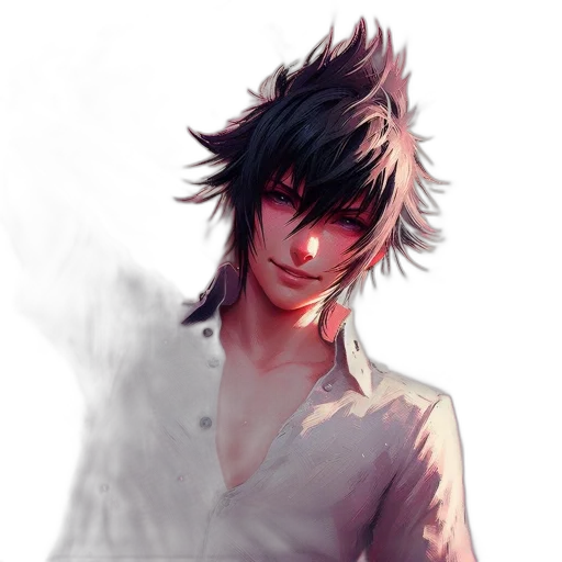 dragon, face, staff, photorealistic transparent PNG cut-out