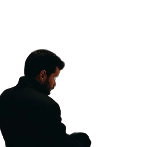 jacket, staff, face, robot transparent PNG cut-out