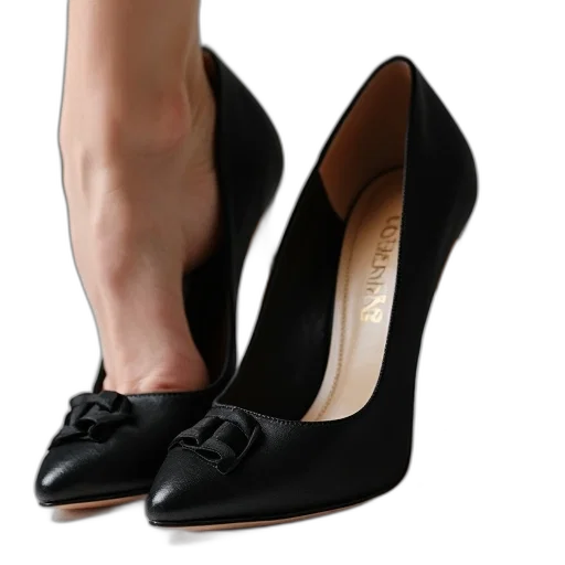 shoes, 3d render, photorealistic, dark transparent PNG cut-out