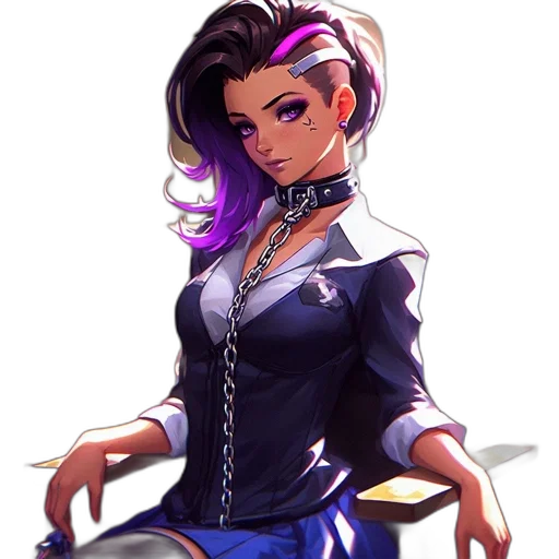 staff, dress, jacket, anime transparent PNG cut-out