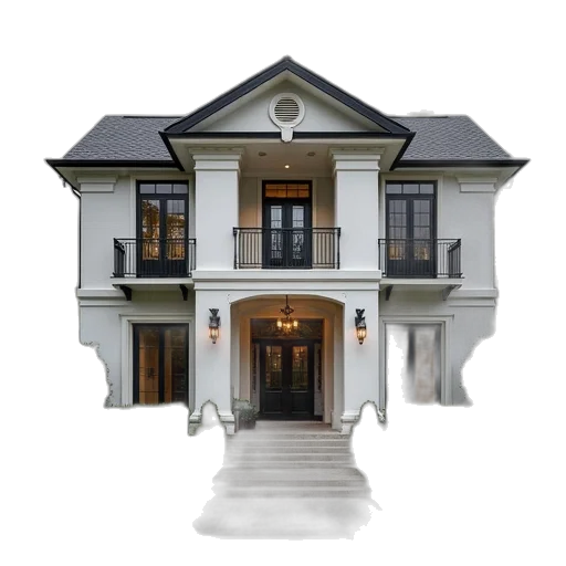 building, furniture, 3d render, photorealistic transparent PNG cut-out