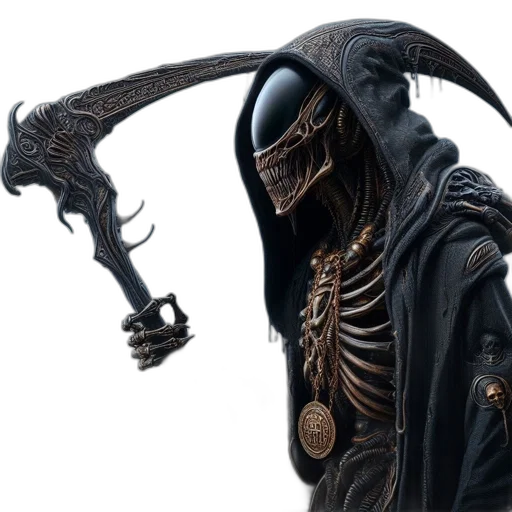 staff, sword, creature, mask transparent PNG cut-out