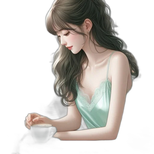 dress, jewelry, mask, face transparent PNG cut-out