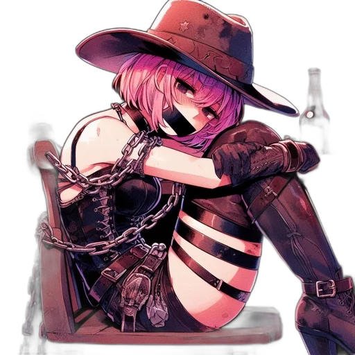 weapon, hat, robot, staff transparent PNG cut-out