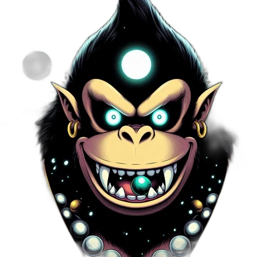 mask, staff, creature, concept art transparent PNG cut-out