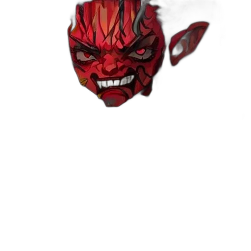 mask, face, creature, dragon transparent PNG cut-out