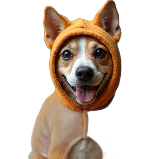hat, jacket, animal, staff transparent PNG cut-out