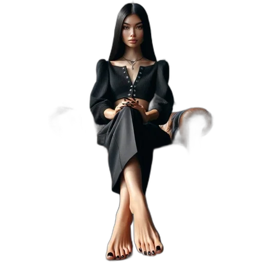 dress, jewelry, concept art, 3d render transparent PNG cut-out