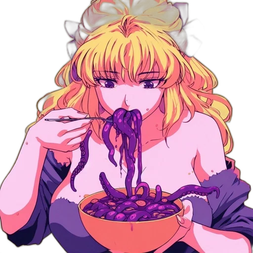 food, dress, creature, pixel art transparent PNG cut-out