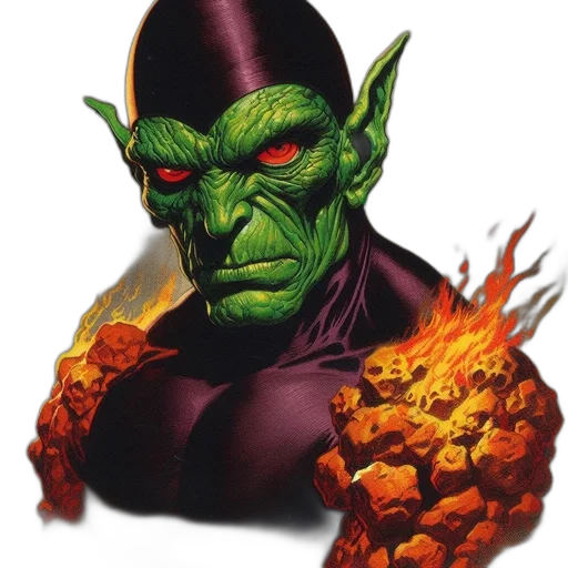 face, comic book art, concept art, fantasy art transparent PNG cut-out