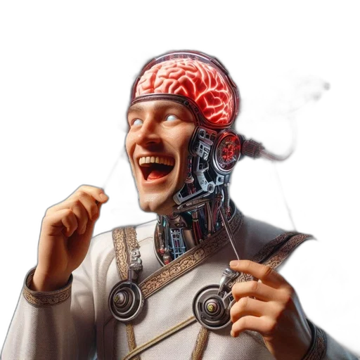 robot, face, staff, concept art transparent PNG cut-out