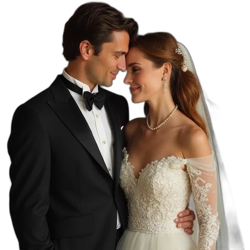 jewelry, dress, photorealistic, actor transparent PNG cut-out