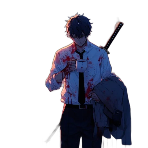 sword, staff, weapon, jacket transparent PNG cut-out