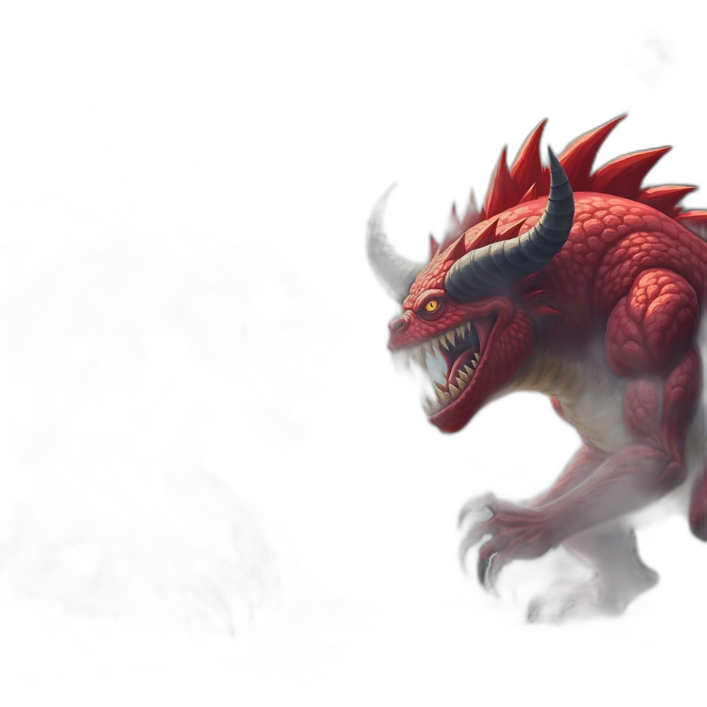 dragon, creature, animal, staff transparent PNG cut-out