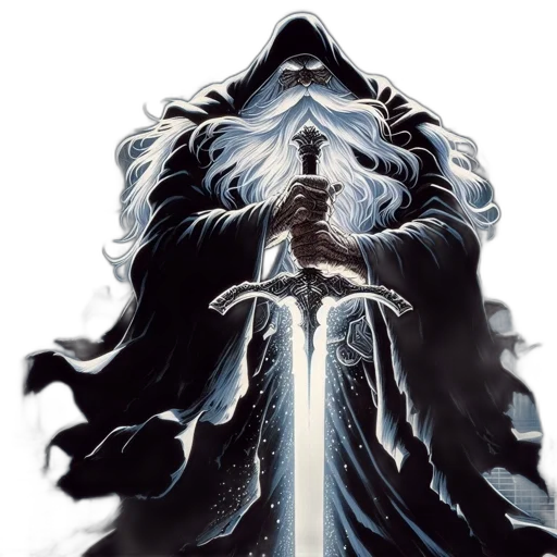 sword, dragon, staff, crown transparent PNG cut-out