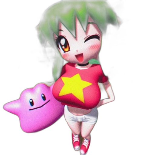 creature, dress, staff, weapon transparent PNG cut-out