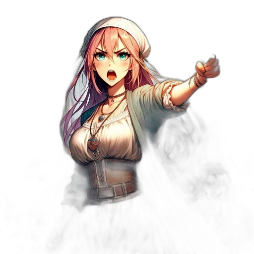 staff, weapon, dress, dragon transparent PNG cut-out