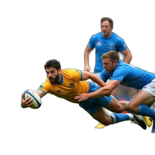 hair, rugby, player, yellow transparent PNG cut-out
