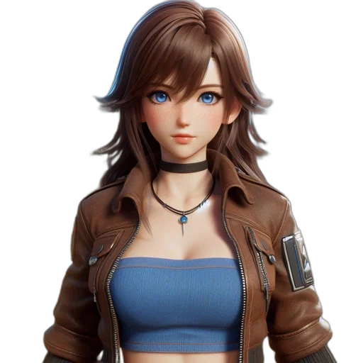 jacket, concept art, 3d render, photorealistic transparent PNG cut-out