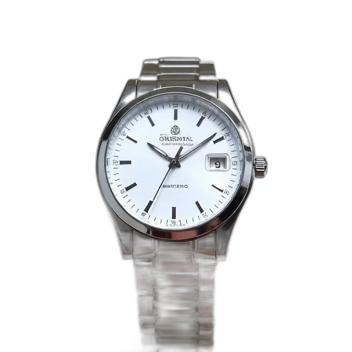 jewelry, silver, wristwatch, white transparent PNG cut-out