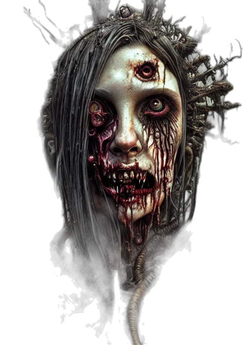 face, creature, mask, fantasy art transparent PNG cut-out