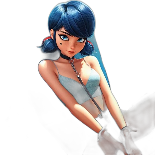 dress, robot, staff, weapon transparent PNG cut-out