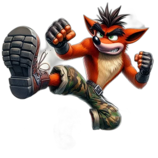 animal, weapon, concept art, 3d render transparent PNG cut-out