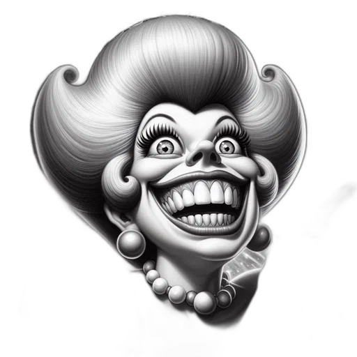 hair, face, crown, mask transparent PNG cut-out