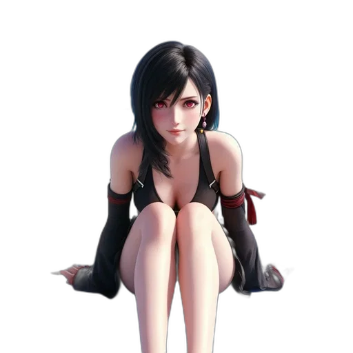 dress, face, weapon, staff transparent PNG cut-out
