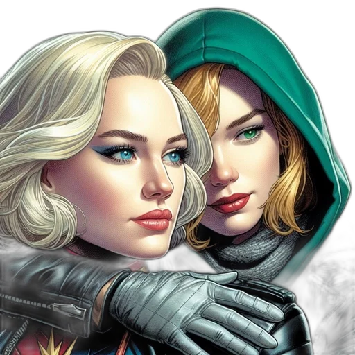 jacket, comic book art, concept art, fantasy art transparent PNG cut-out