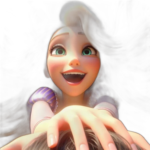 face, hair, creature, robot transparent PNG cut-out