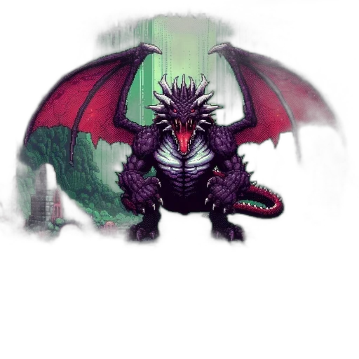 dragon, creature, staff, concept art transparent PNG cut-out