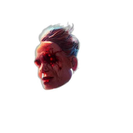face, mask, creature, hair transparent PNG cut-out