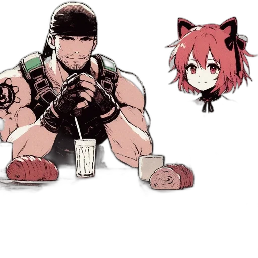 weapon, animal, staff, anime transparent PNG cut-out