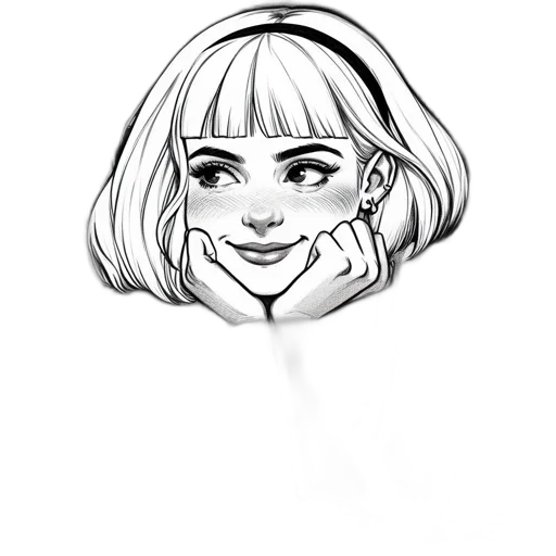 face, mask, hair, jewelry transparent PNG cut-out