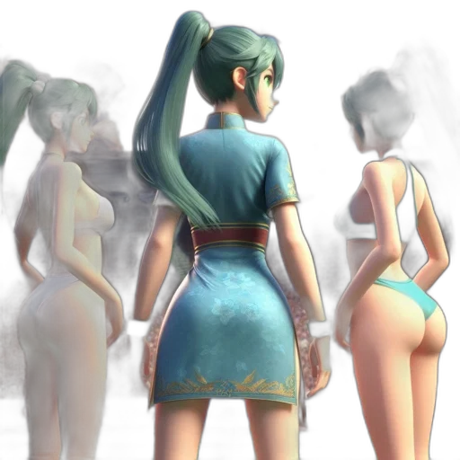 dress, staff, weapon, robot transparent PNG cut-out