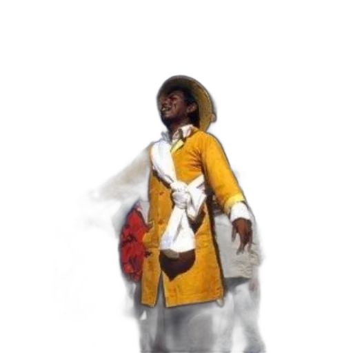 staff, jacket, sword, hat transparent PNG cut-out